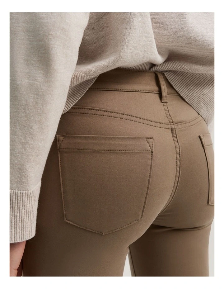 Sateen Jean in Mocha