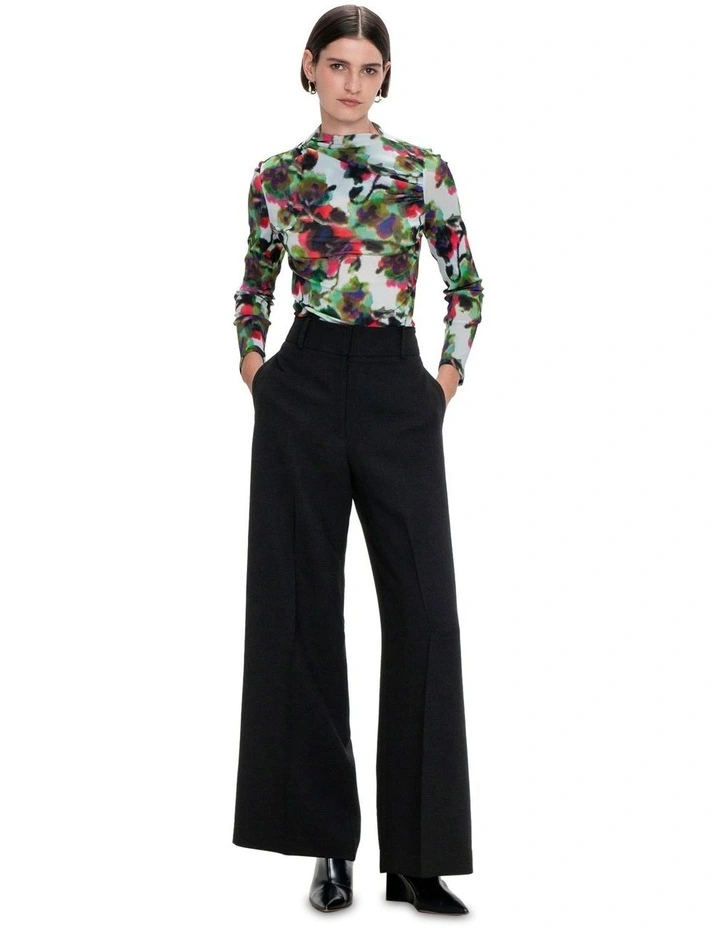Mirage Bloom Mesh Top in Multi