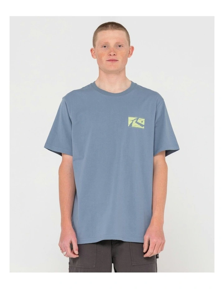 R Dot Short Sleeve T-shirt in Blue
