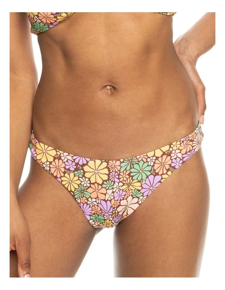 All About Sol Moderate Bikini Bottoms in Root Beer