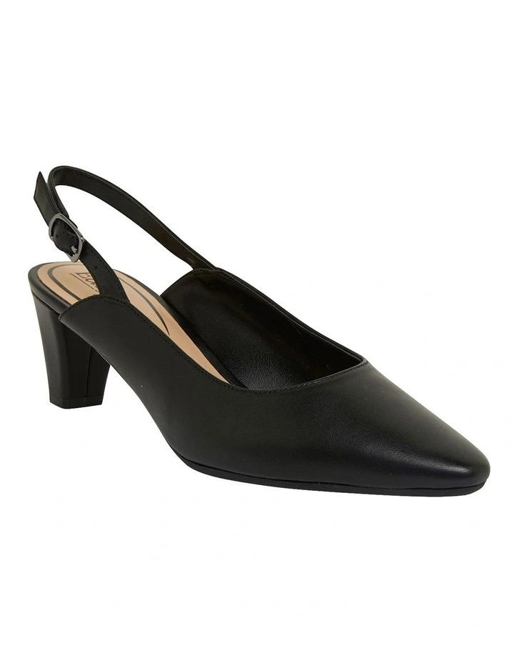 Agatha Black Glove Heeled Shoes