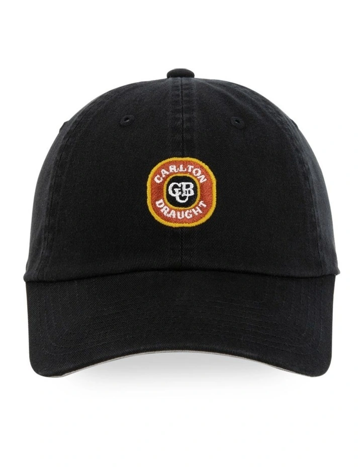 Carlton Draft Micro Logo Ball Park Cap in Black