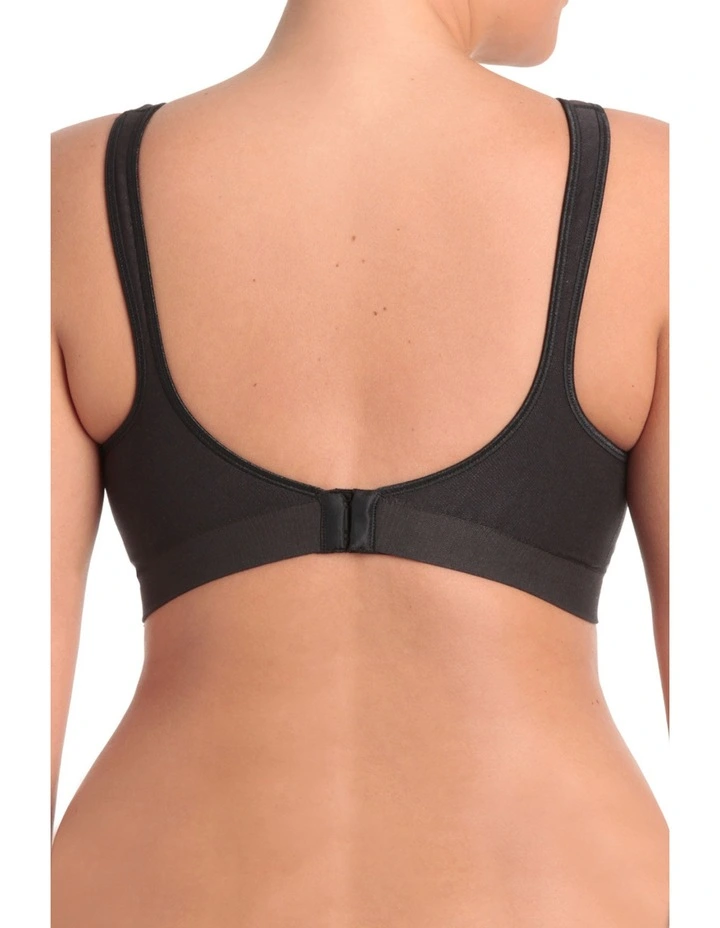 Comfort Revolution Wirefree Bra in Black