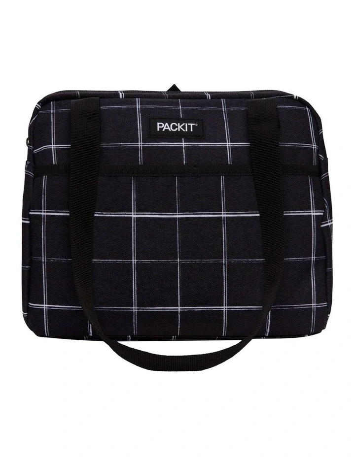 Freezable Hampton Lunch Bag in Black Grid