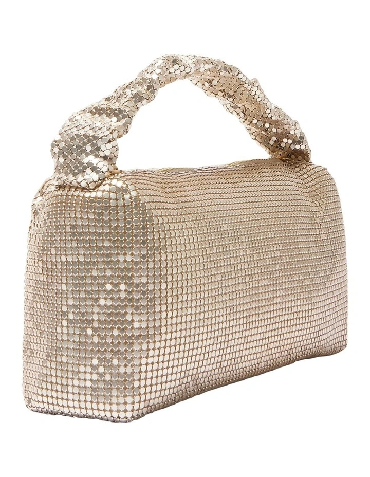Trixie Bag in Light Gold Mesh