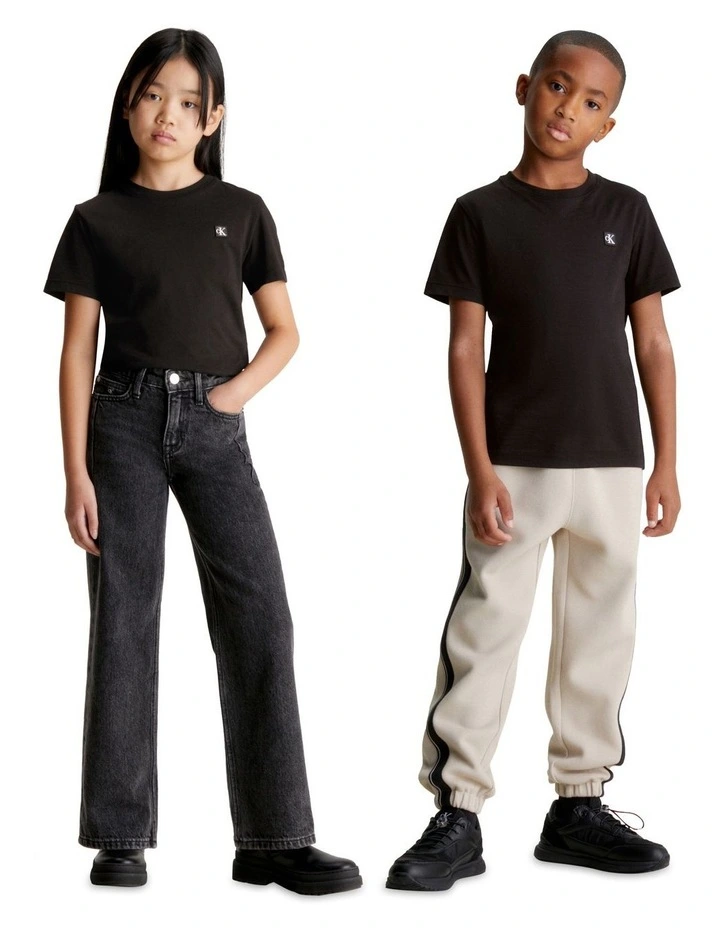 Monogram Mini Badge T-shirt in Black
