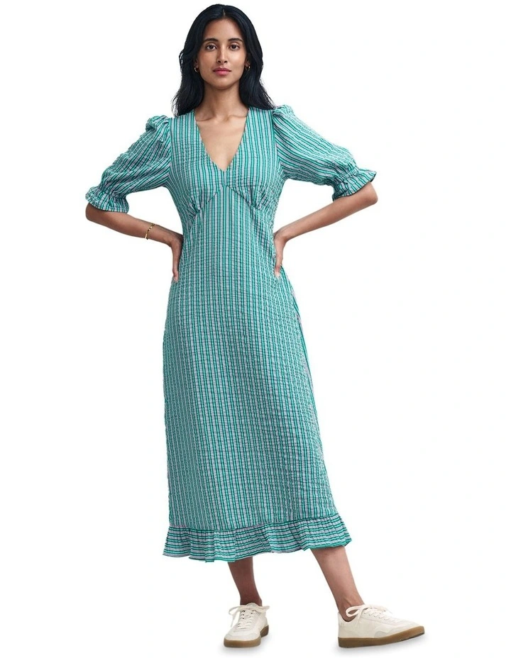 Delilah Midi Dress in Green