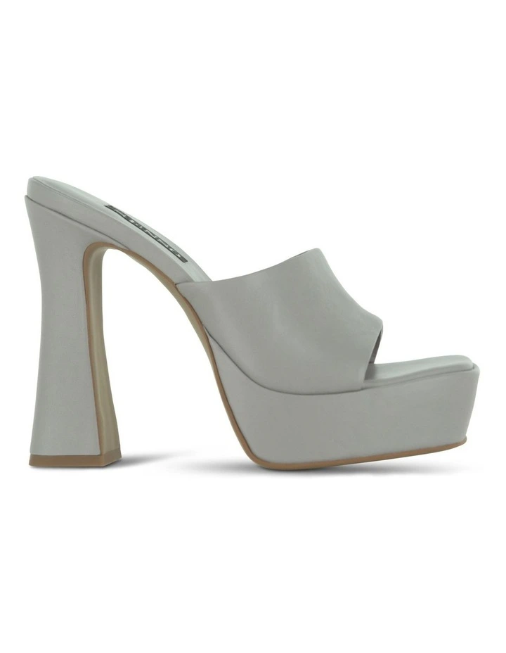 Tillee Heeled Mules in Grey