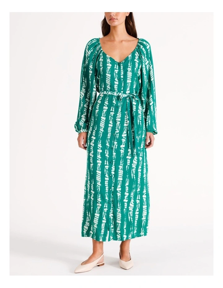 Cevi Midi Dress in Blue