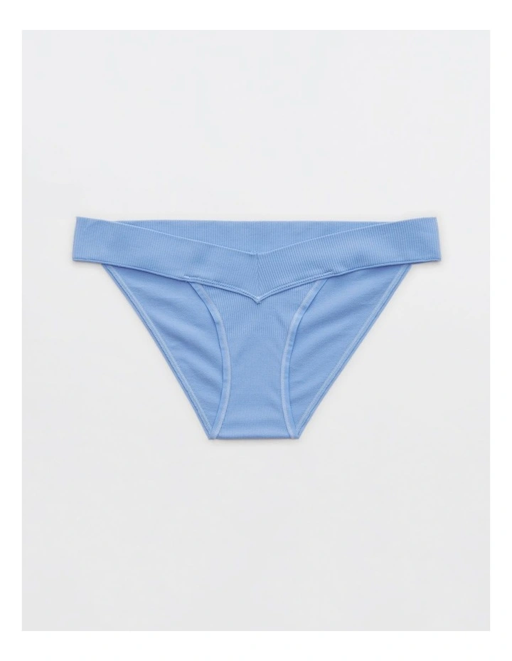 Seamless Ultra Low Rise Bikini Underwear in Blue Lion