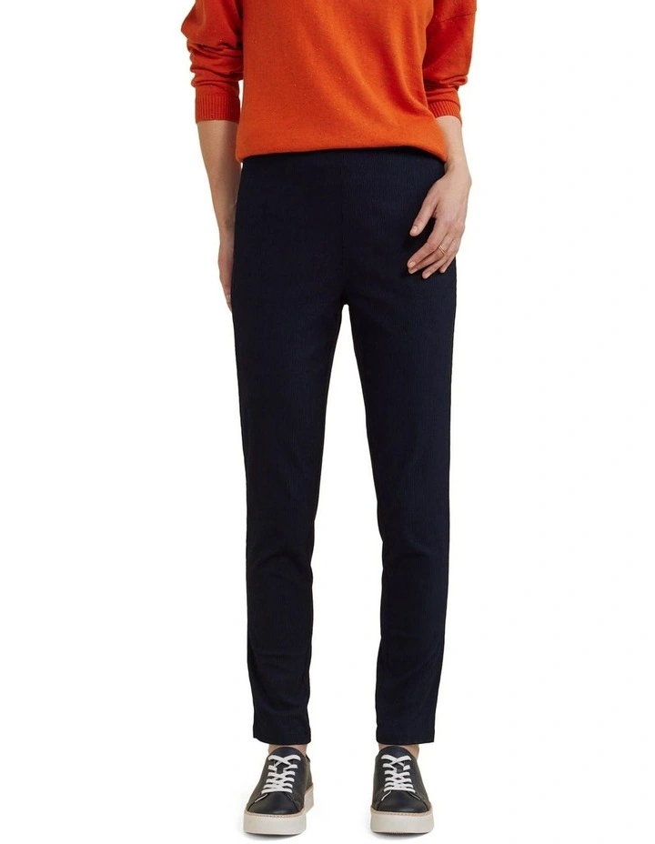 Cord Jegging in Navy Blue