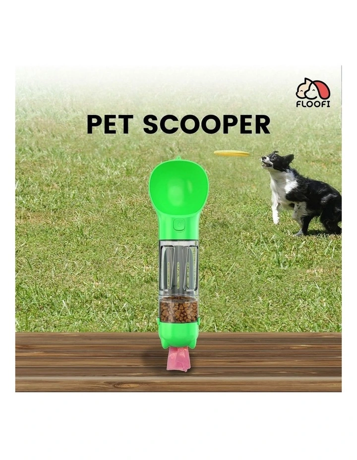 4 in 1 Pet Scooper and Feeder in Green
