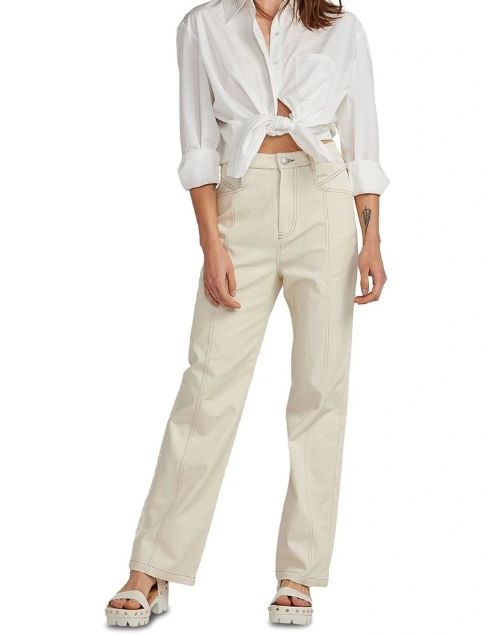 Obsessed Straight Leg Pant in Ivory