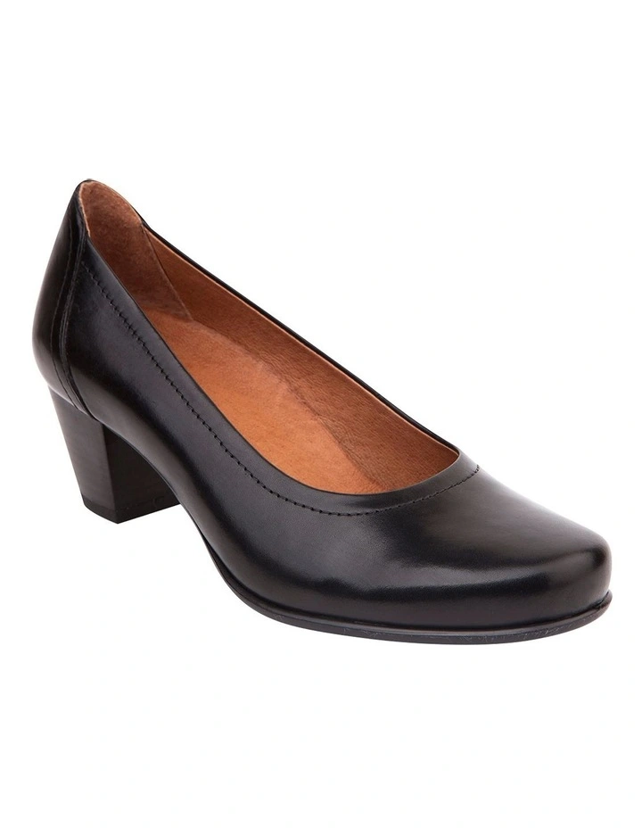 Cyrus Black Glove Heeled Shoes