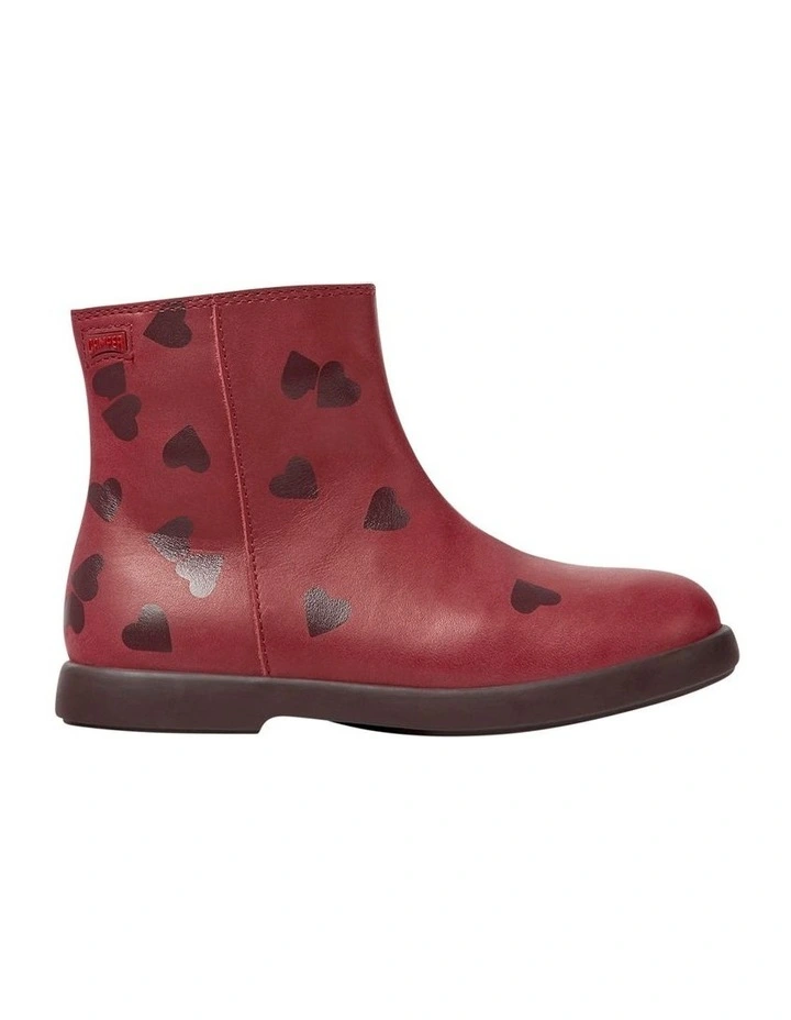 Twins Little Hearts Boot Youth Boots in Burgundy
