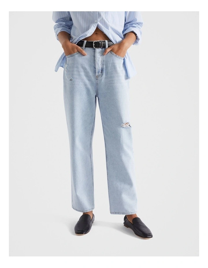 Core Cotton Boyfriend Jean in Denim