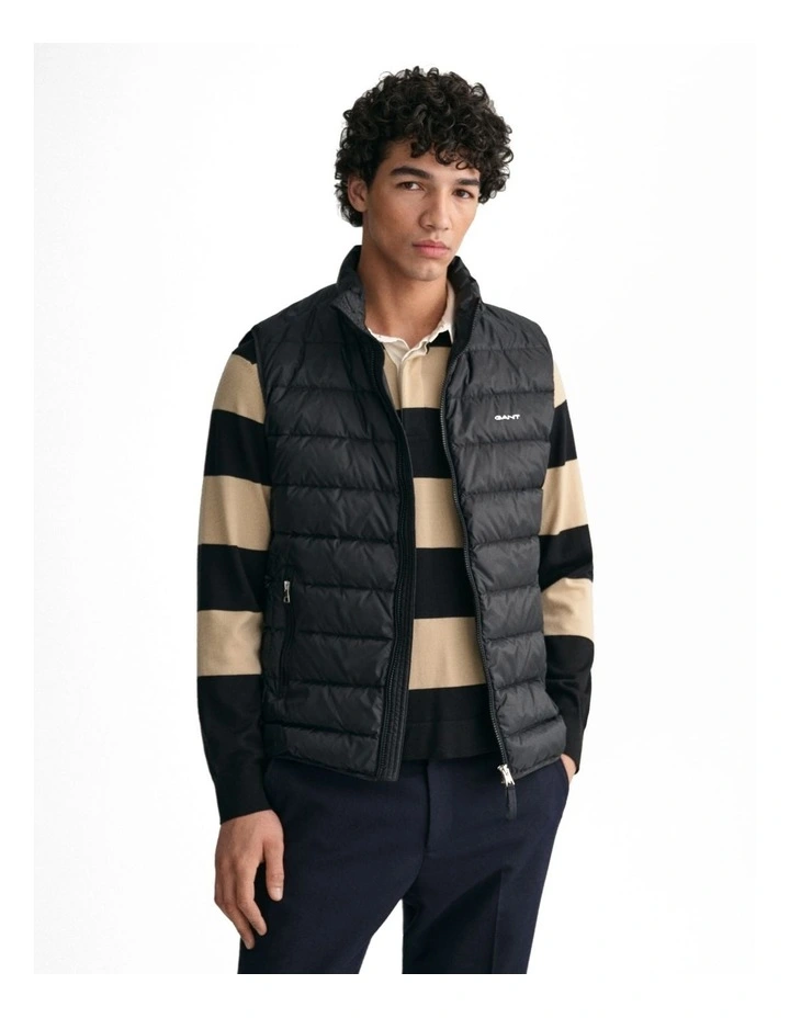 Light Down Vest in Black