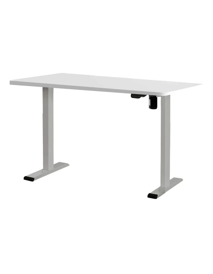 Electric Standing Desk in Grey/White