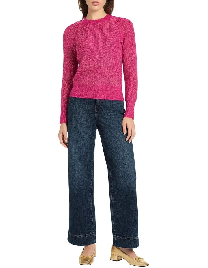 Ingrid Sparkle Knit in Pink