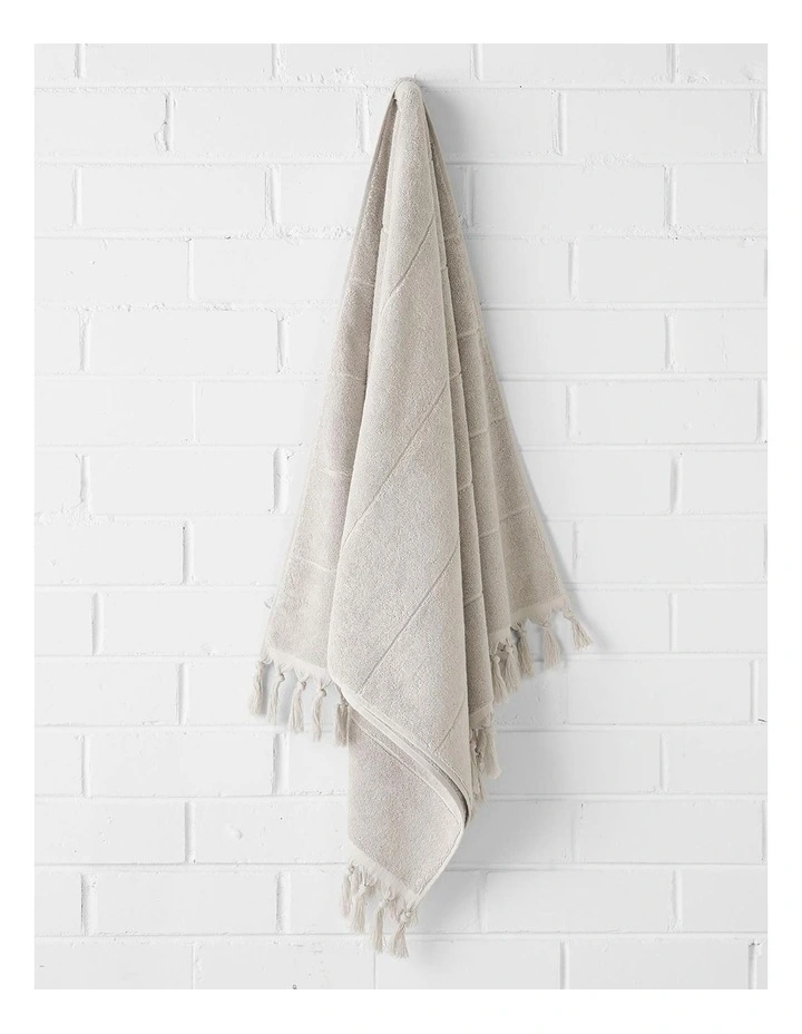 Paros Bath Towel Range in Natural