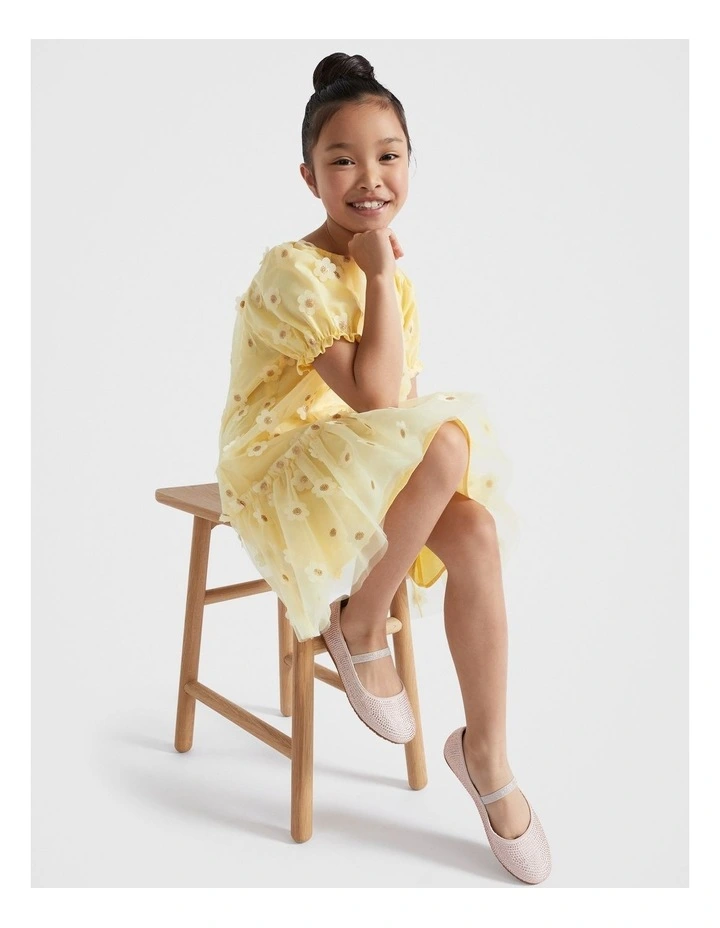 Daisy Sequin Dress in Buttercup