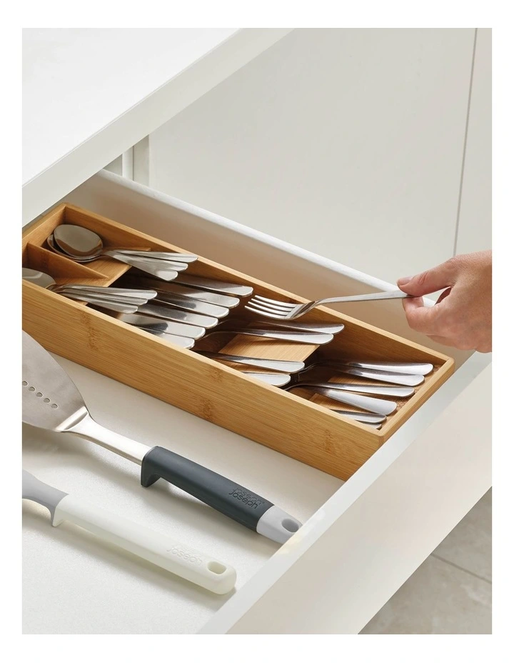 Drawer Store Bamboo Cutlery Organiser