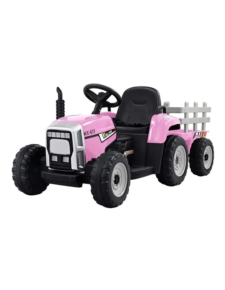 Electric Ride On Car Tractor Toy Cars 12V in Pink