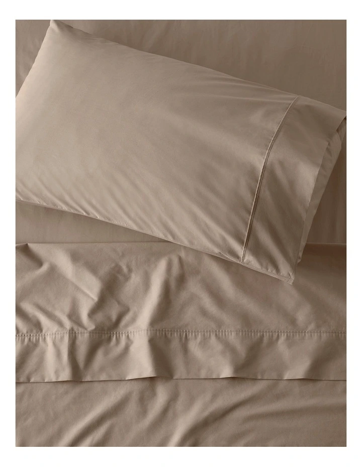 300TC Australian Superfine Cotton Sheet Set in Sand