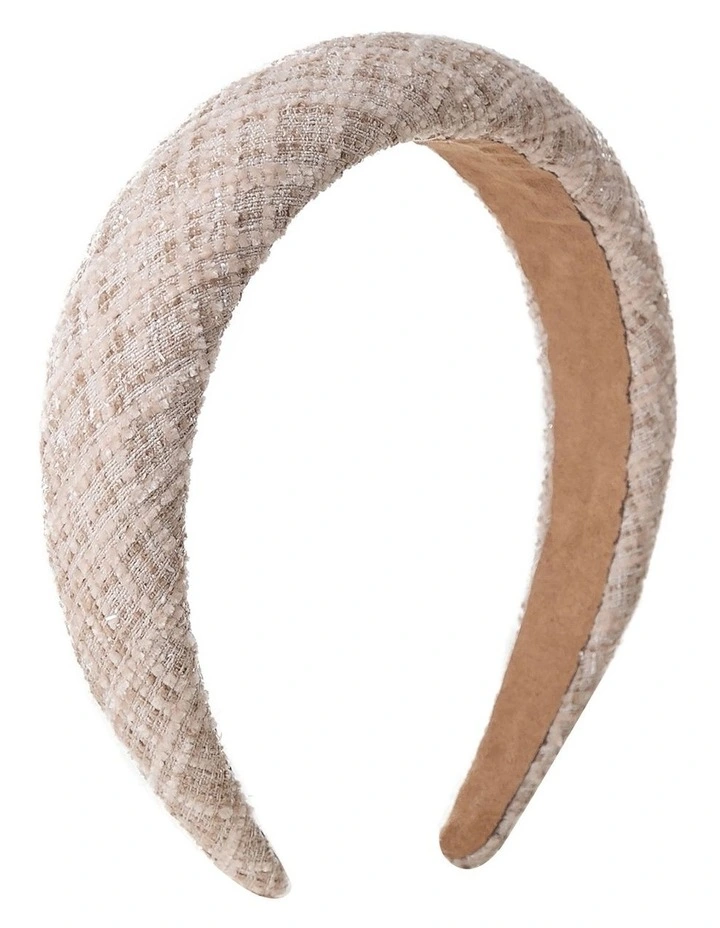 Tweed Padded Blush Headband