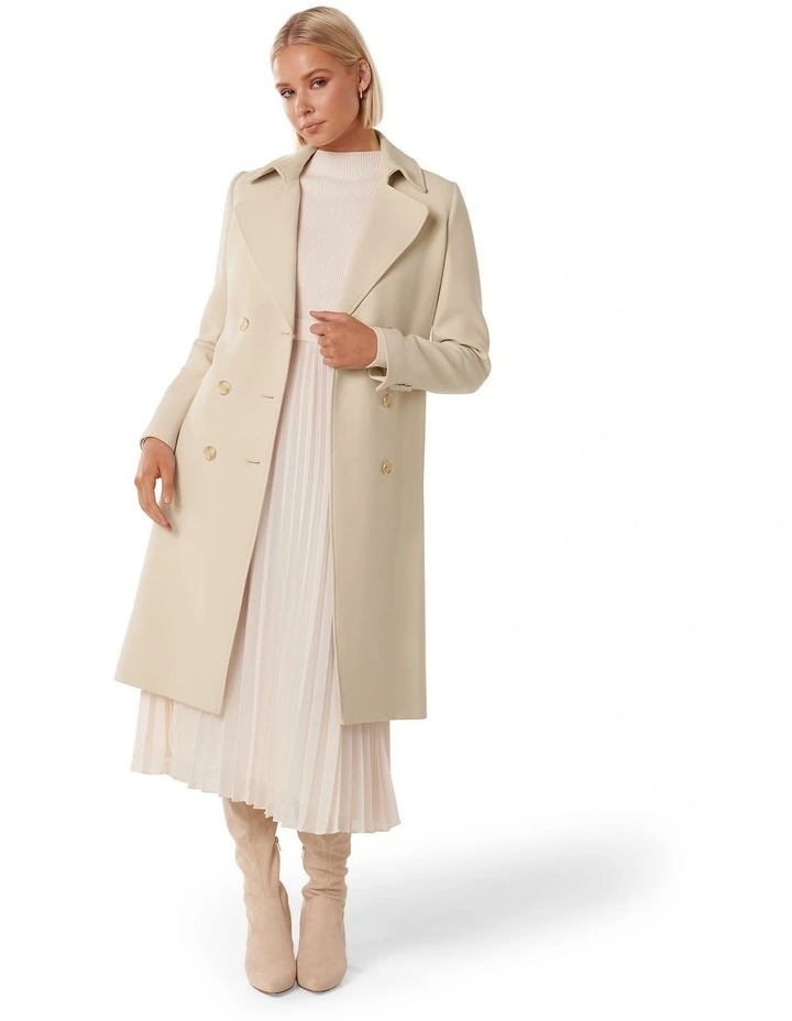 Claire Trench Coat in Cream