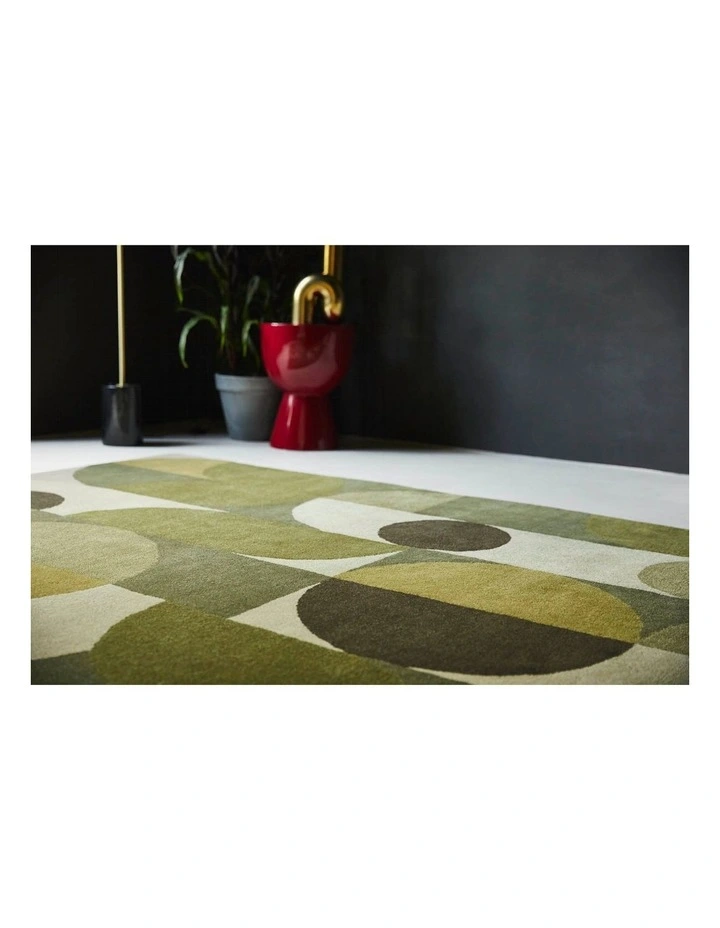 Decor Cosmo Rug 95207 in Green