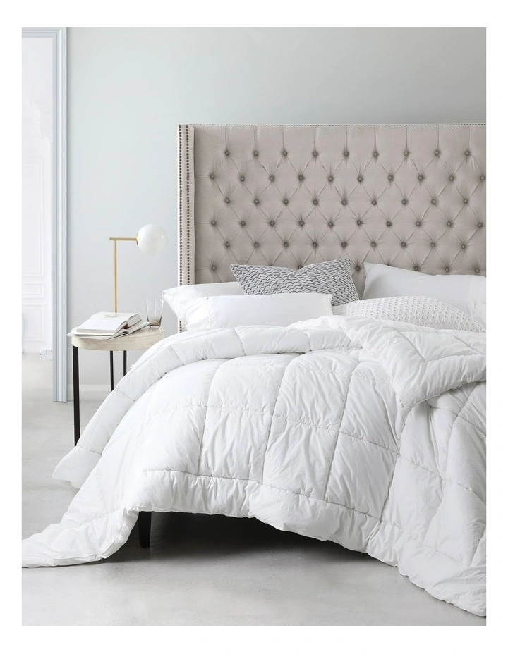 Microfibre Quilt in White