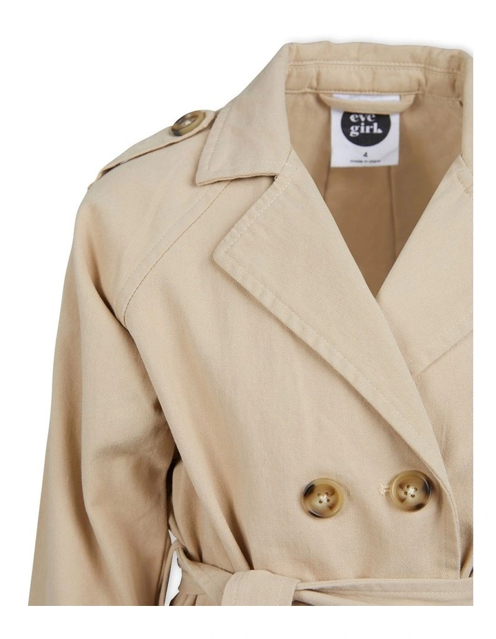 Emmerson Trench Coat (3-7 Years) in Tan
