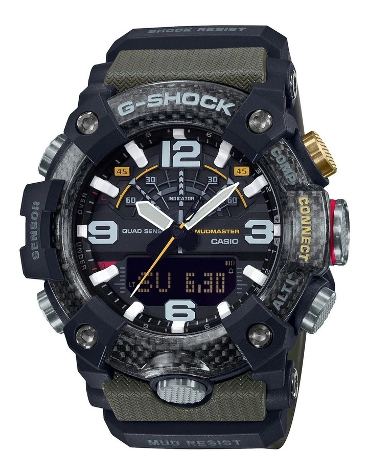 GGB100 1A3 Carbon Core Mudmaster Digital Analog Watch
