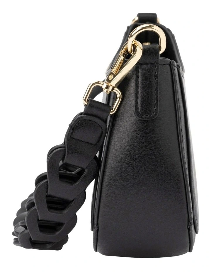 Mocha Avery Shoulder Bag in Black
