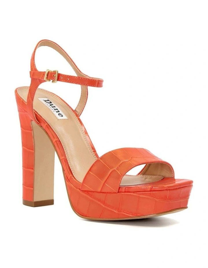 Matche Platform Sandal in Orange