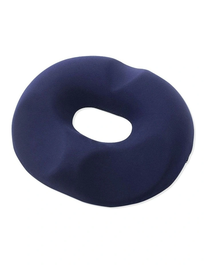 Premium Quality Memory Foam O Shape Cushion Seat in Navy Blue