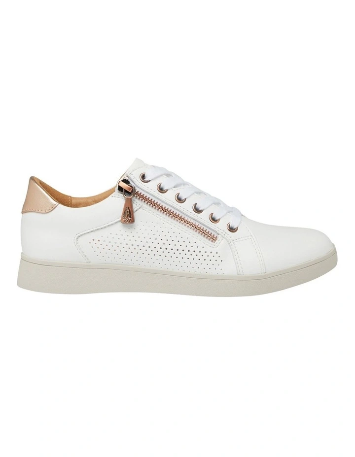 Mimosa Perf Sneaker in White/Copper