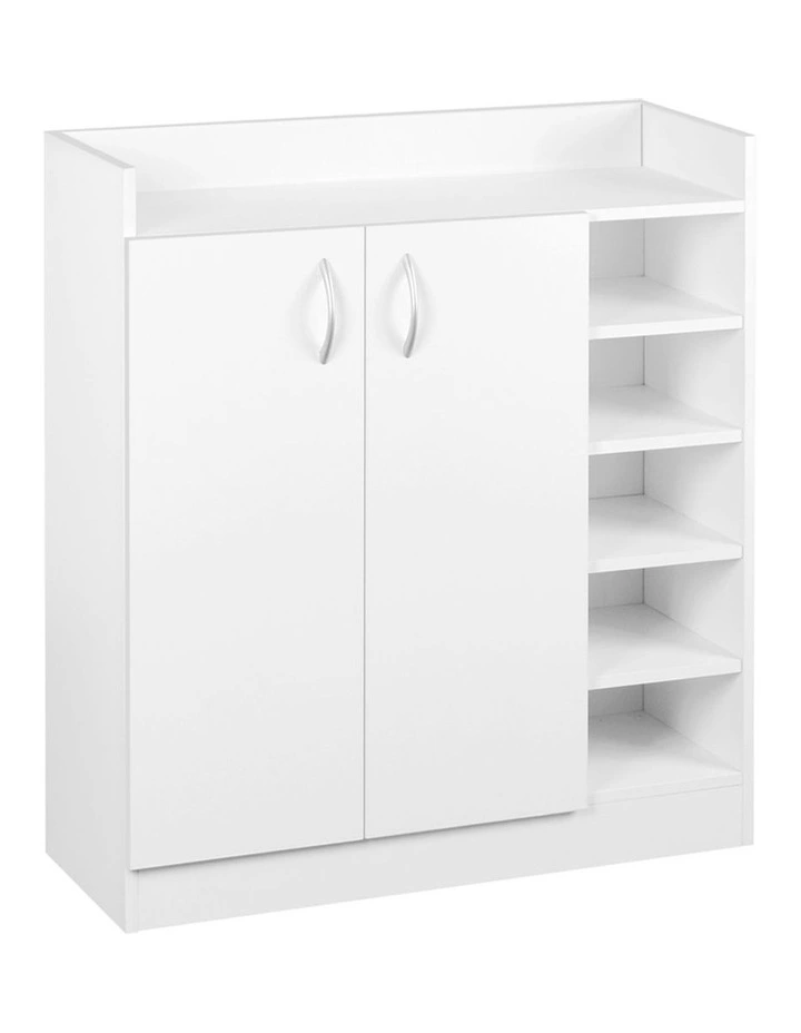 2 Doors Shoe Cabinet Storage Cupboard