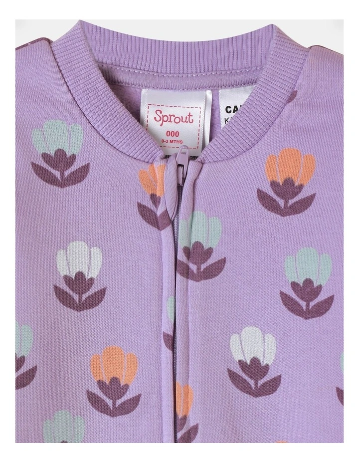 Fleece Coverall in Light Purple