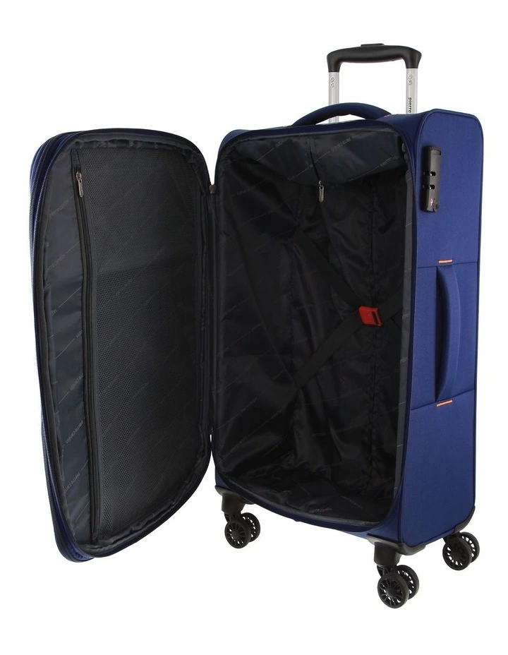 Vivant 68cm Medium Soft-Shell Suitcase in Navy