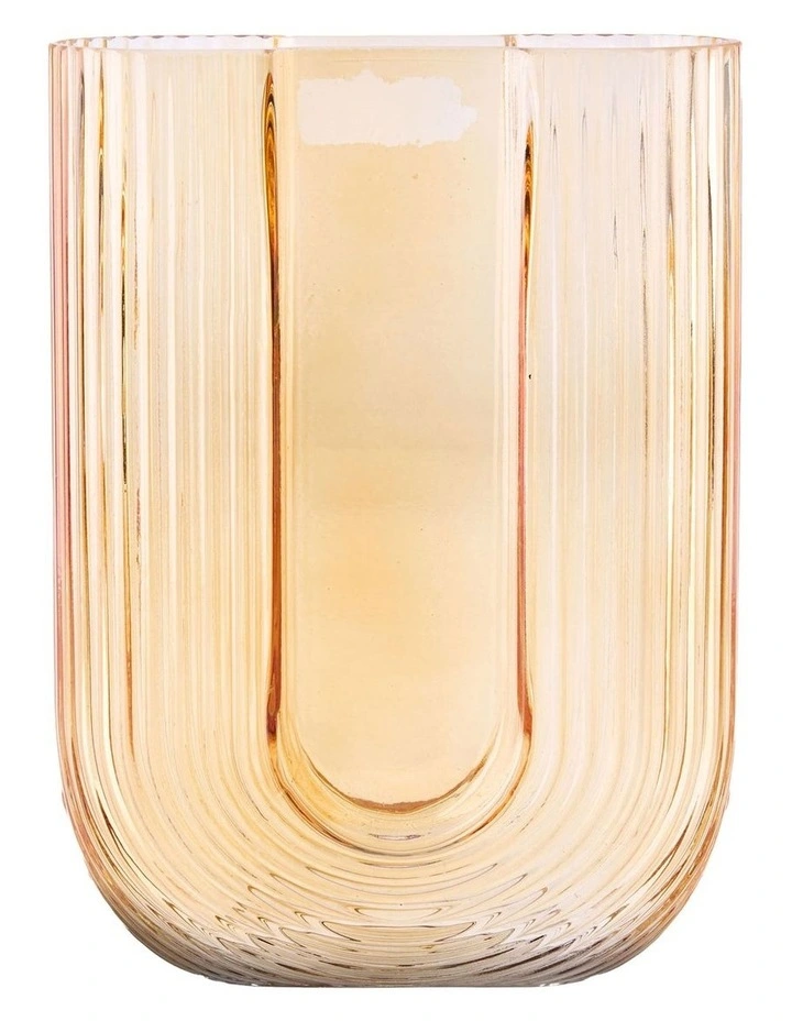 Usher Vase 24cm in Peach
