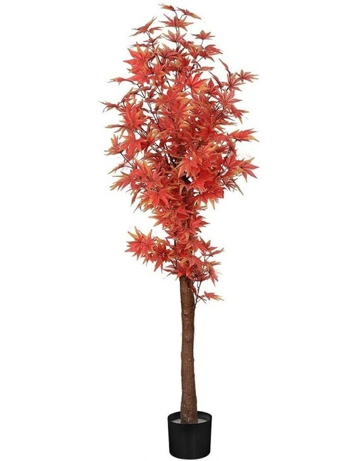 Artificial Maple Plant 180cm in Red