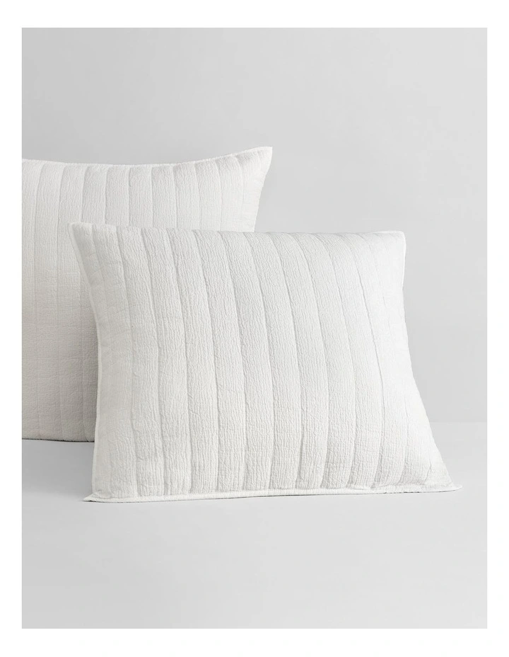 Walshe Tailored European Sham in White