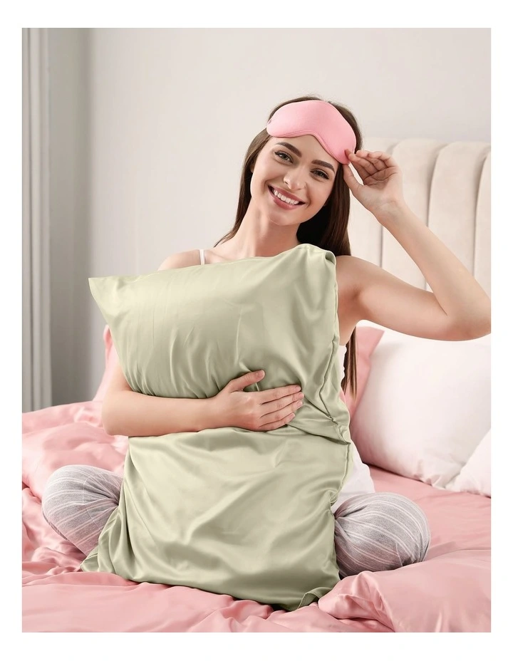 Pure Silk Pillowcase in Sage