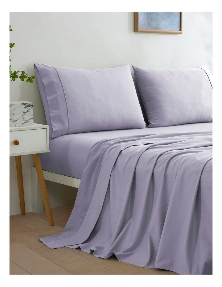Micro Flannel Sheet Set in Lavender