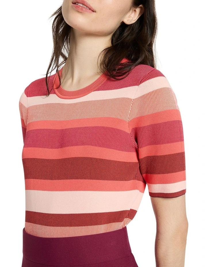 Perfectly Line Knit Jumper in Oahu Stripe