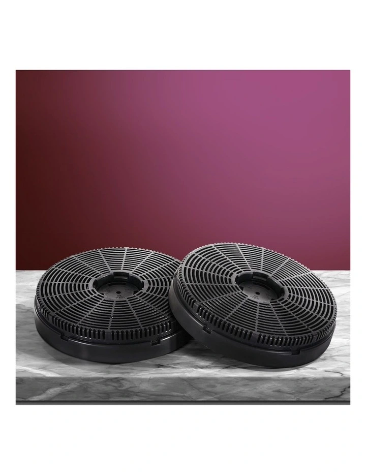 Range Hood x2 Carbon Filters 16cm in Black