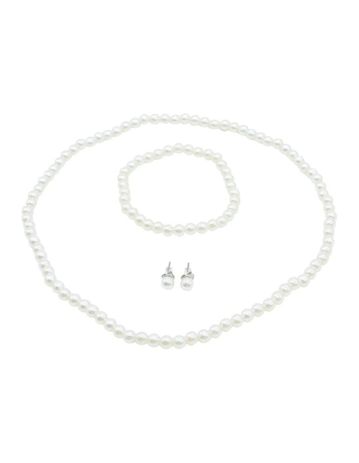 Pearl Bracelet & Necklace Set