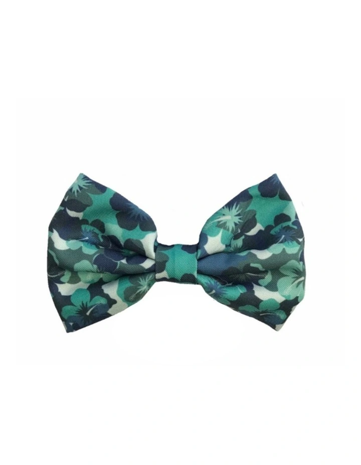 Camo Hibiscus Cat Bow Tie